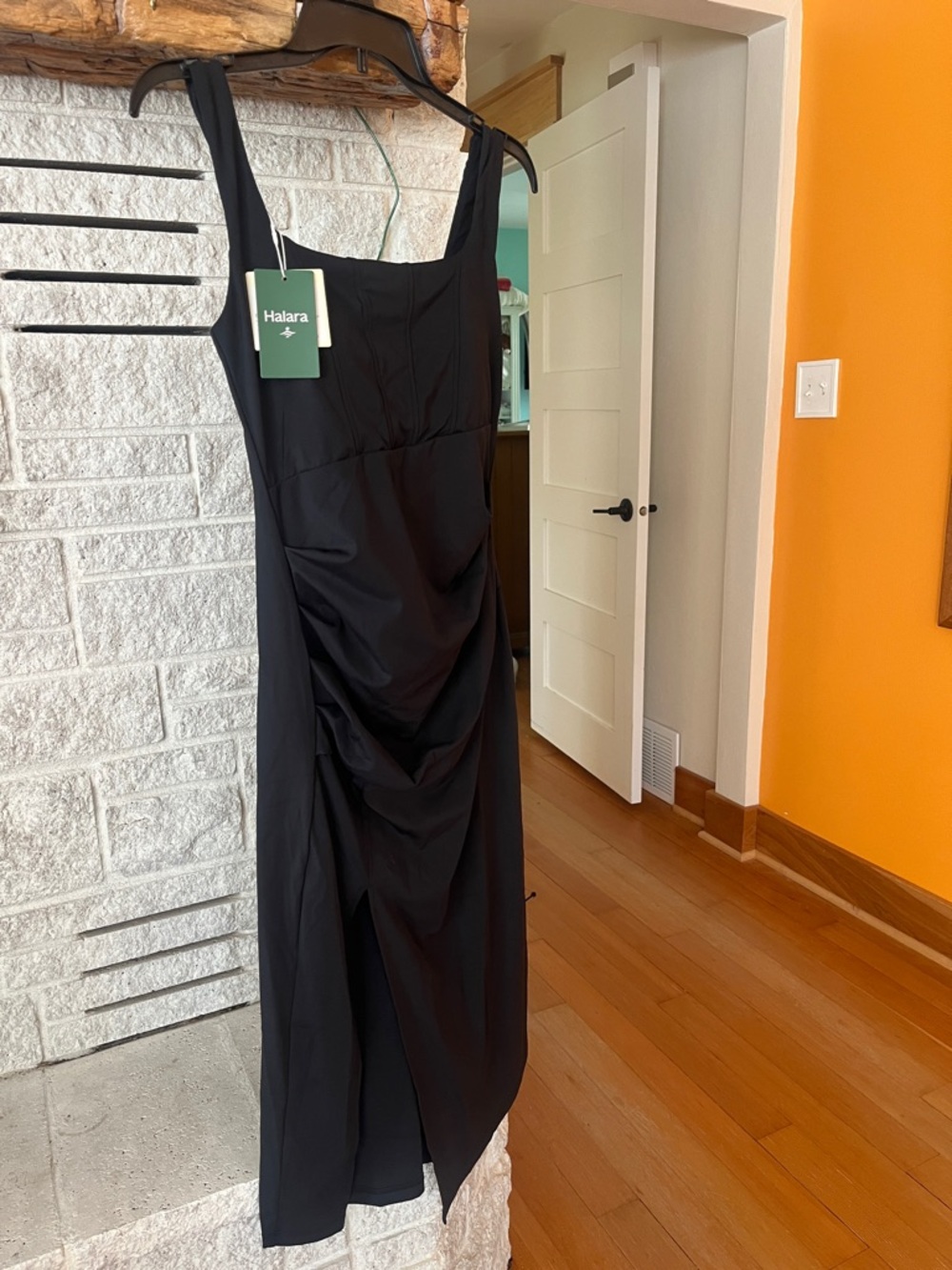 Halara Softly Zero Airy Black Dress.  Size S